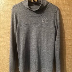 Vineyard Vines Women's Gray Turtleneck Sweater